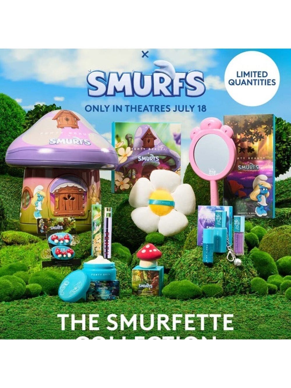 Fenty Limited Edition THE SMURFETTE COLLECTION SMURFETTE-INSPIRED COLLECTION TIN - Picture 2 of 11